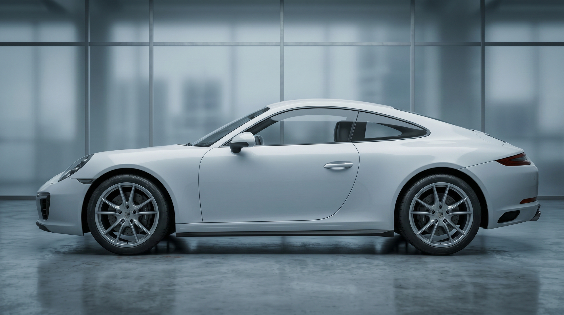 Porsche 911 etter behandling hos Jensen Autospa – ren og blank lakk
